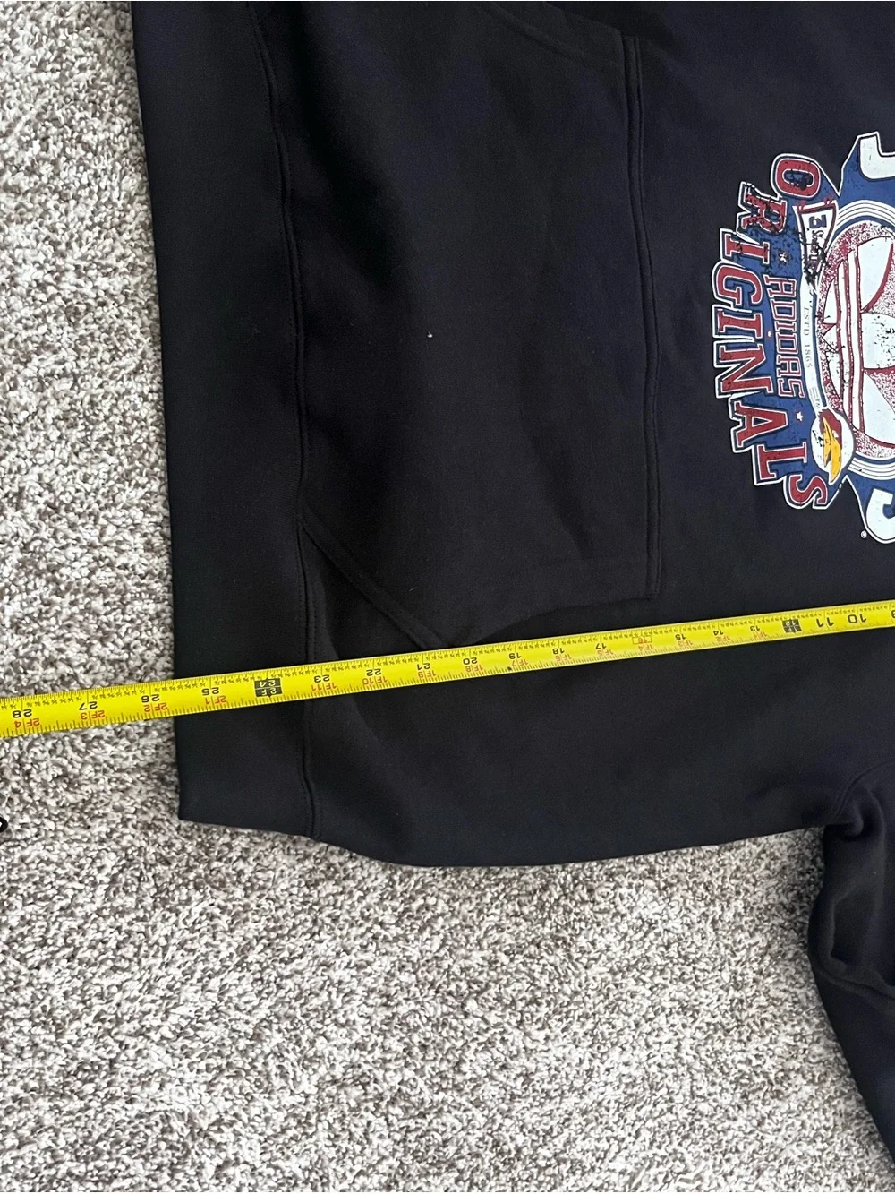 Adidas Originals Jayhawks Hoodie NWT Black Graphic Pullover Oversized Sweatshirt